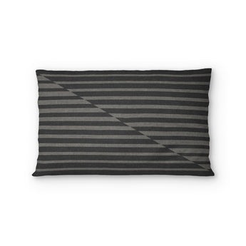 Euclid Black & Neutral Grey Standard - cotton - White Backing