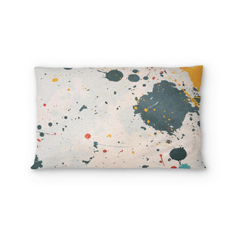 Colin Paint Splatter Multicolor Standard - cotton - White Backing