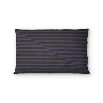 Euclid Black & Purple Standard - cotton - White Backing