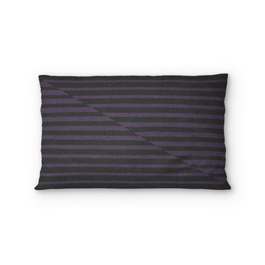 Euclid Black & Purple Standard - cotton - White Backing
