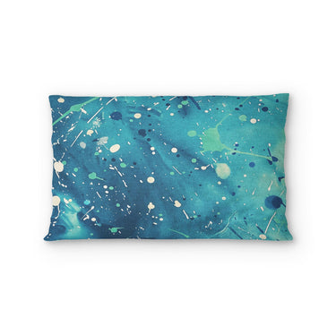 Sylvie Seafoam & Teal Standard - cotton - White Backing