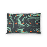 Acid Burn Teal & Orange Standard - cotton - White Backing