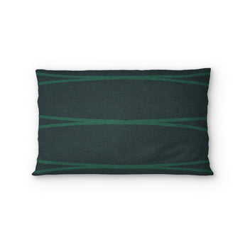 Kepler Navy & Teal Standard - cotton - White Backing