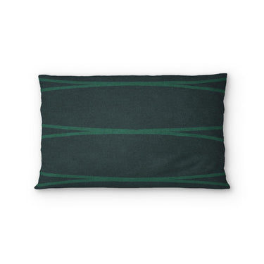 Kepler Navy & Teal Standard - cotton - White Backing