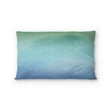 Micah Watercolor Blue & Green Standard - cotton - White Backing