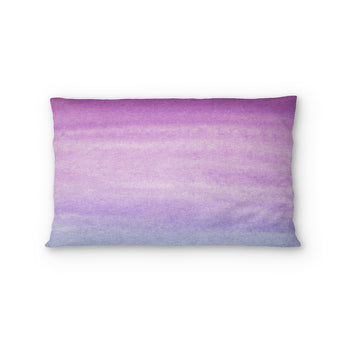 Imogen Watercolor Blue & Purple Ombre Standard - cotton - White Backing