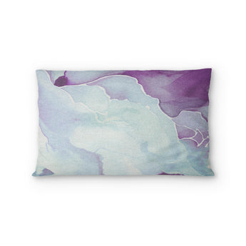 Zephyr Watercolor Amethyst Standard - cotton - White Backing