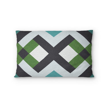 Sonora Blue & Green Standard - cotton - White Backing