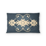 Barnaby Navy Standard - cotton - White Backing