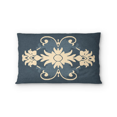 Barnaby Navy Standard - cotton - White Backing