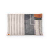 Gordian Navy & Orange Standard - cotton - White Backing