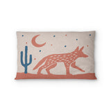 Desert Coyote Denim Blue & Terracotta Standard - cotton - White Backing