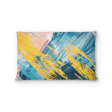 Egon Blue & Yellow Standard - cotton - White Backing