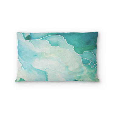 Zephyr Watercolor Emerald Standard - cotton - White Backing
