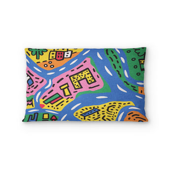 Kids Road Map Standard - cotton - White Backing