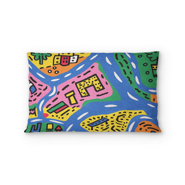 Kids Road Map Standard - cotton - White Backing