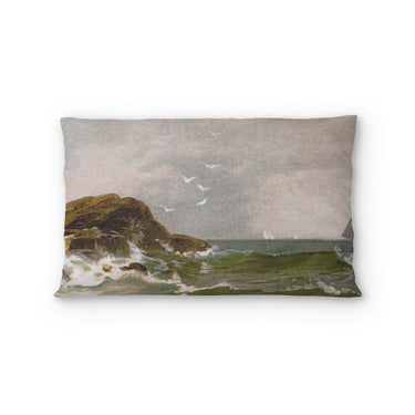 Stormy Narragansett Pier by Thomas Bircher Standard - cotton - White Backing