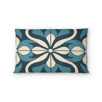 Mattheo Blue & Ivory Standard - cotton - White Backing