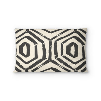 Torrance Black & Ivory Standard - cotton - White Backing
