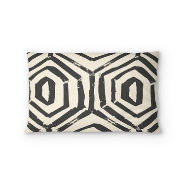 Torrance Black & Ivory Standard - cotton - White Backing