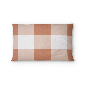 Buffalo Plaid Light Terracotta Standard - cotton - White Backing