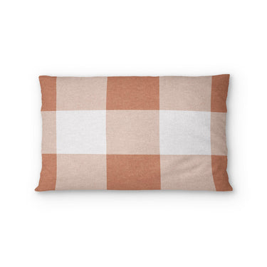 Buffalo Plaid Light Terracotta Standard - cotton - White Backing