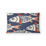 Tribal Fish Standard - cotton - White Backing