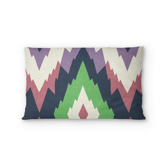 Dyani Eggplant & Matcha Standard - cotton - White Backing