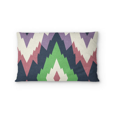 Dyani Eggplant & Matcha Standard - cotton - White Backing
