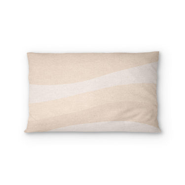 Sinuous Ivory Monochrome Standard - cotton - White Backing