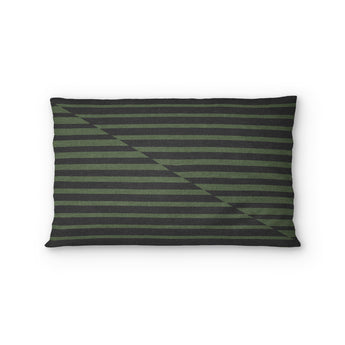 Euclid Black & Green Standard - cotton - White Backing