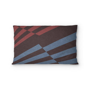 Prisma Maroon & Sky Standard - cotton - White Backing