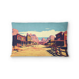 Southwestern Ghost Town Standard - cotton - White Backing