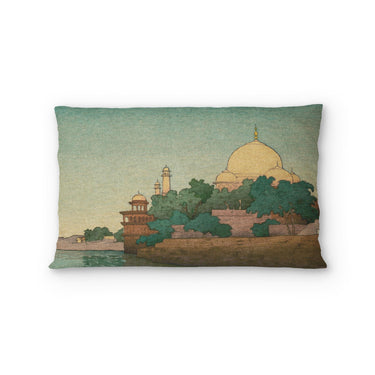 Taj Mahal Twilight by Charles Bartlett Standard - cotton - White Backing