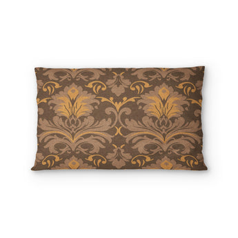 Agnes Umber Brown Standard - cotton - White Backing