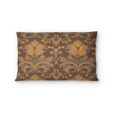 Agnes Umber Brown Standard - cotton - White Backing