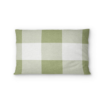 Buffalo Plaid Light Sage Standard - cotton - White Backing