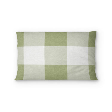 Buffalo Plaid Light Sage Standard - cotton - White Backing