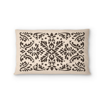 Floranna Ivory & Black Standard - cotton - White Backing