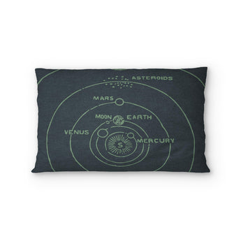 Solar System Navy & Mint Standard - cotton - White Backing