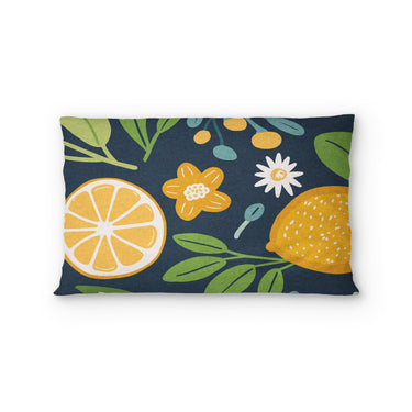 Lemon and Sage Standard - cotton - White Backing