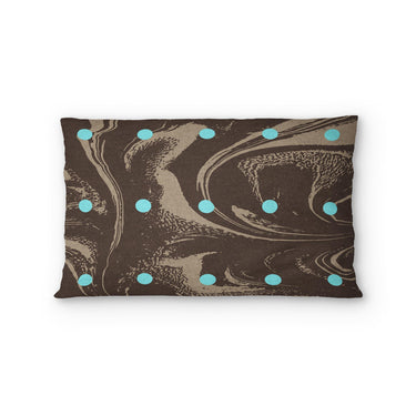 Acid Burn Brown & Carolina Blue Standard - cotton - White Backing