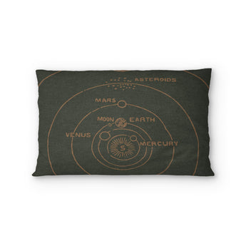 Solar System Forest & Rust Standard - cotton - White Backing
