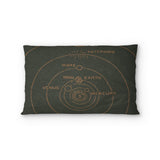 Solar System Forest & Rust Standard - cotton - White Backing