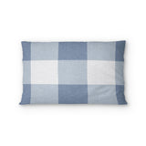 Buffalo Plaid Steel Blue Standard - cotton - White Backing