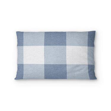Buffalo Plaid Steel Blue Standard - cotton - White Backing