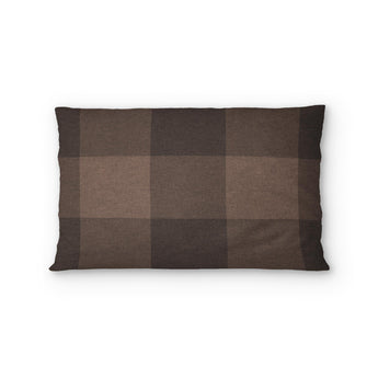 Buffalo Plaid Hickory Brown Standard - cotton - White Backing