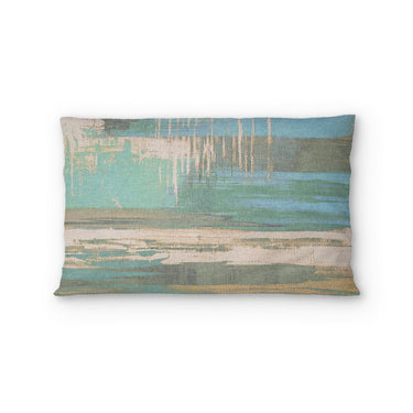 Jörgan Teal & Taupe Standard - cotton - White Backing