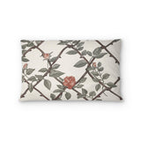 Rose Lattice Standard - cotton - White Backing