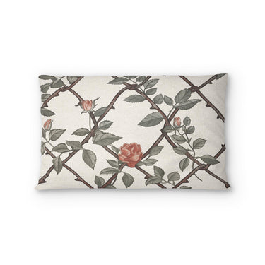 Rose Lattice Standard - cotton - White Backing